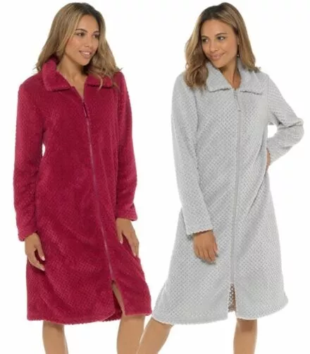 GAUFRE FERMETURE CLAIR Robe de Chambre Undercover Corail Doux