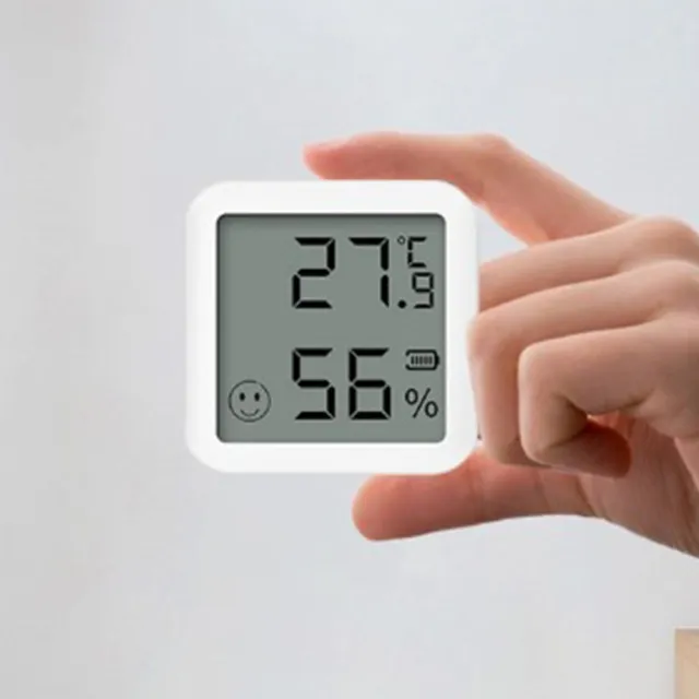 Benutzerfreundlicher BT digitaler Luftfeuchtigkeitstemperaturmonitor Echtzeitkur