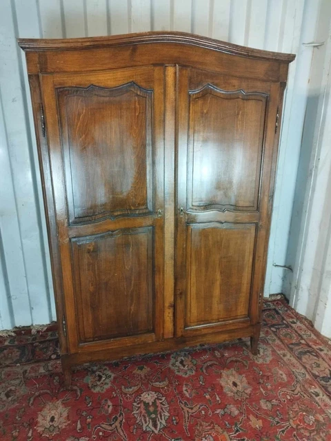(delivery see description) Wardrobe 2 door  French solid oak Louis XV Style