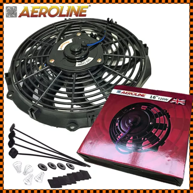 16" 120w Aeroline® High Power Electric Car Engine Radiator Cooling Fan