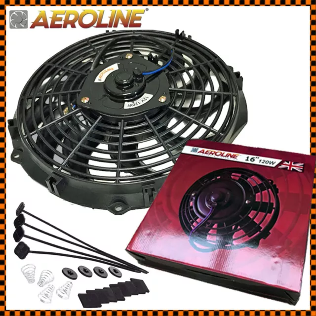 16" 120w Aeroline® haute puissance moteur de voiture électrique ventilateur de refroidissement radiateur