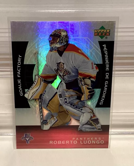 2005-06 Roberto Luongo Insert Upper Deck McDonalds Hockey Card Florida Panthers