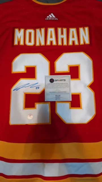 NHL Calgary Flame #23 Monahan Official Authentic And Certified Jersey