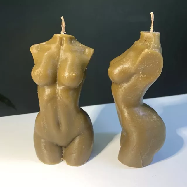 Set de 3D Mujer Torso Silicona Molde De Vela, Jabón, Resina 10cm y 15 cm  3