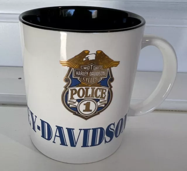 Harley-Davidson Police 1993 "On Patrol Since 1909" Coffee Mug Ceramic EXCELLENT