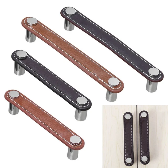 de meubles Cuir Garde-robe Boutons de porte Poignée de porte Tiroir tire