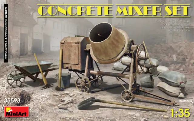 (MIN35593) - Miniart 1:35 - Concrete Mixer Set