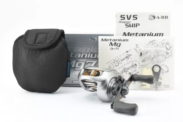 Shimano Metanium Mg7 Mano Izquierda Cebo Fundición Carrete Excelente De Japan #