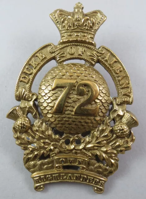 Military Badge 72nd Regiment of Foot (The Duke of Albany’s Own Highlanders)