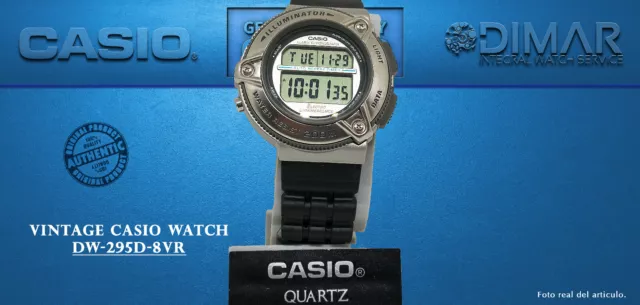 VINTAGE WATCH CASIO DW-295D-8VR. WR.200m MODULO 1874. ELECTRO LUZ, AÑO 1998.