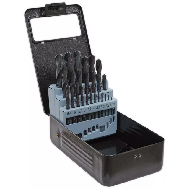 Sealey DBS25RF HSS Roll Forged Drill Bit Set 25pc 1-13mm