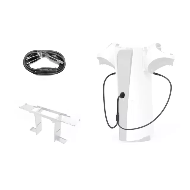 Gamepad Holder Stand + Charging Cable Headset Hanger Bracket Kit for PS5 PS VR2