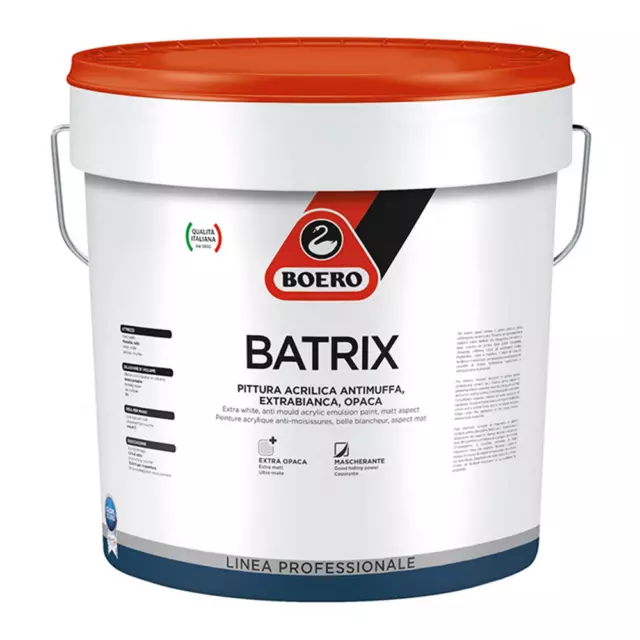 Boero - Batrix bianco - Idropittura lavabile antimuffa