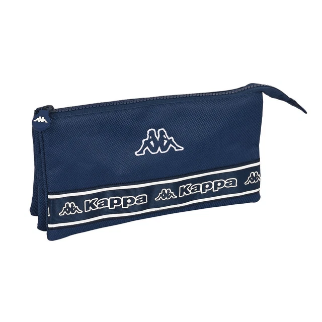 Dreifaches Mehrzweck-Etui Kappa Navy Marineblau [22 x 12 x 3 cm]