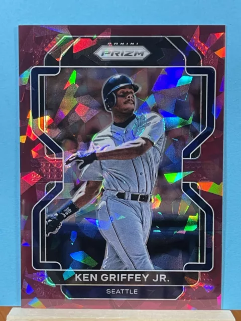 2022 Prizm #264 Ken Griffey Jr. PURPLE CRACKED ICE  21/25 Super Clean HOF