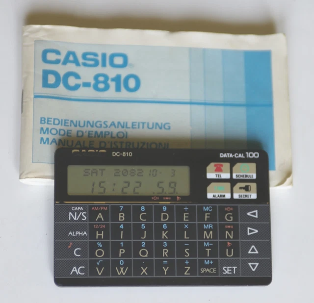 Calculatrice de bureau Casio adaptateur