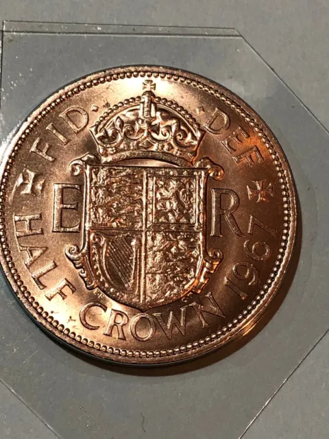 1967 Half Crown Old Pre-Decimal Coin Uncirculated UK