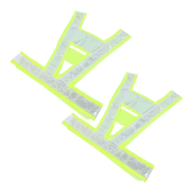 2 pz gilet di sicurezza riflettente giubbotto riflettente gilet da corsa esterno