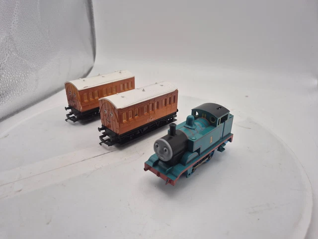 VINTAGE THOMAS THE tank engine Train Set Clockwork Hornby wind up £9.95 ...