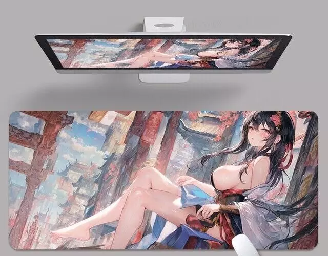 Sexy Waifu Playmat deskmat TCG Anime CCG Board Game keyboard Mat 60cmx35cm
