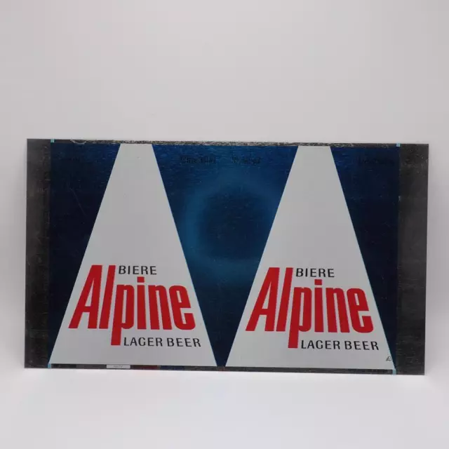 Alpine Lager Biere Unrolled 355ml Birra Can Piatto Foglio Magnetico