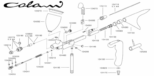 Ricambi e accessori per aerografo COLANI Harder&Steenbeck - SCEGLI IL RICAMBIO