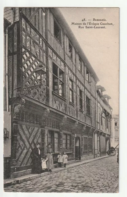 BEAUVAIS - Oise - CPA 60 - Old House rue St Laurent
