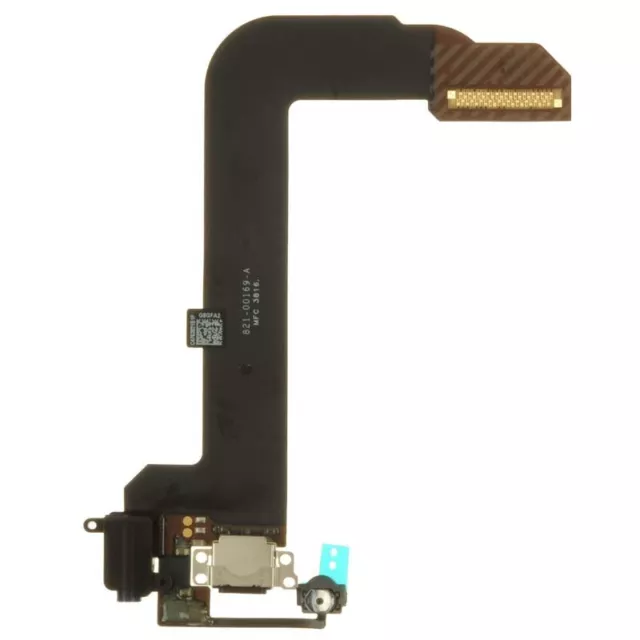 Flex Cable Charge Port Headphone Jack Home Button for  iPod Touch 6th Gen Black