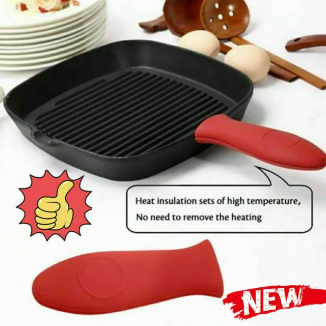 Pot Holder Cast Iron Hot Skillet Silicone Handle Cover Pan NICE Potholder A8I4