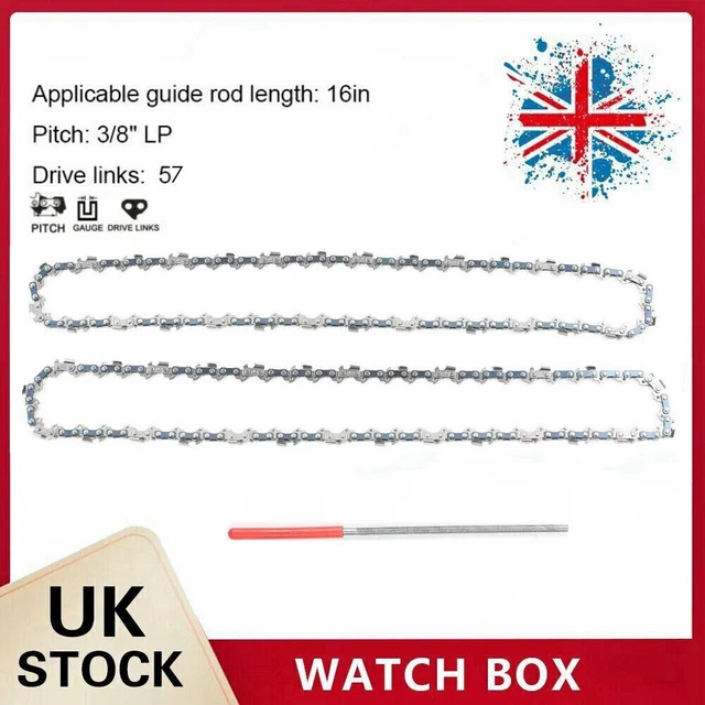 2X CHAINSAW SAW Chain for OREGON Einhell ghec 2040 57 DL 3/8 1.3 0.050