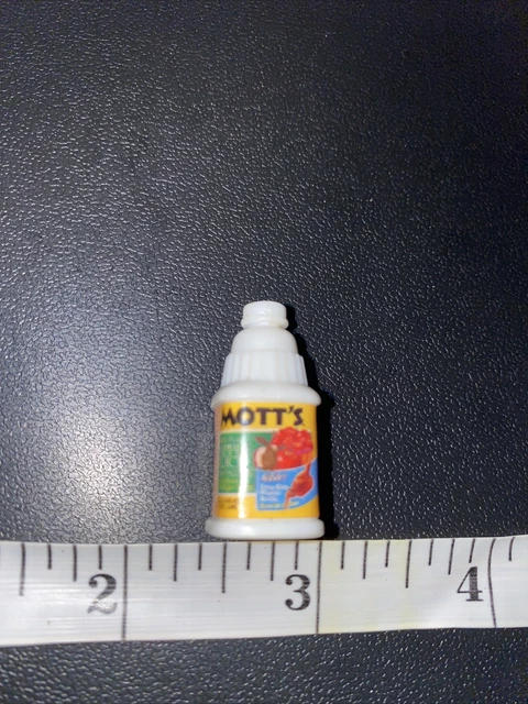 MINIATURE Motts Apple Juice Jug Bottle BARBIE DOLL ACCESSORY DIORAMA