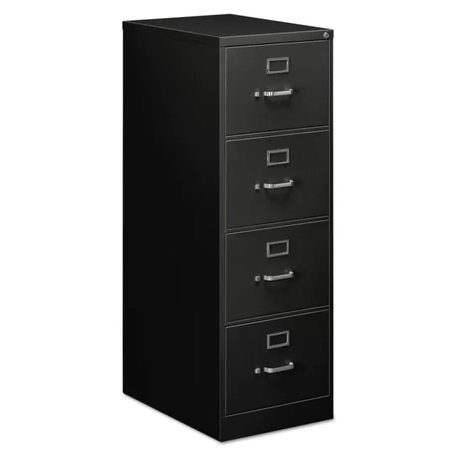 Alera Four-Drawer Economy Vertical File Cabinet Legal 18 1/4w x 25d x 52h Black