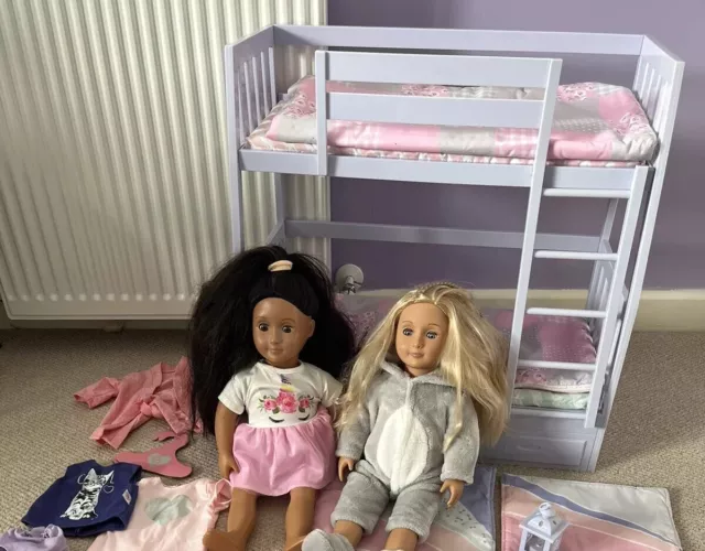 Our Generation Dolls And Accessories Bundle Including Bunk Beds