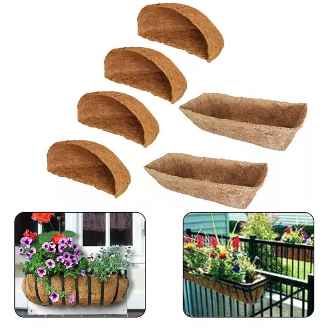 Half Round Coco Liner Coconut Fiber Flower Plant Pot Hanging Basket Plant