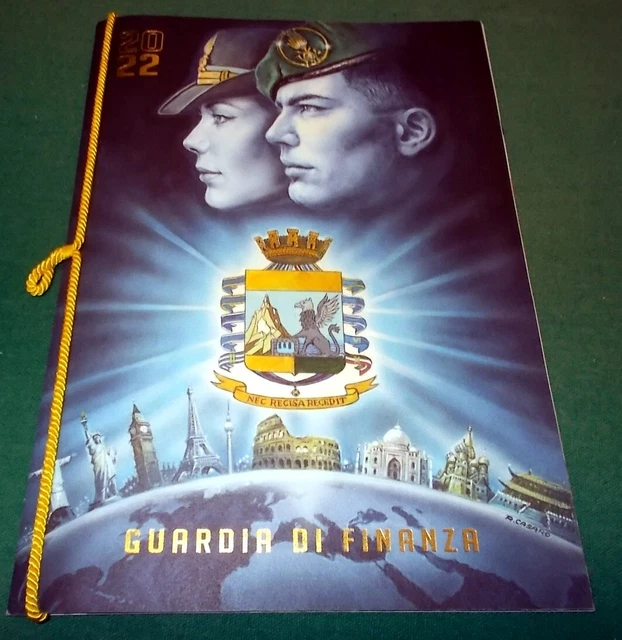 CALENDARIO Storico della GUARDIA di FINANZA del 2022 con Cordoncino e busta