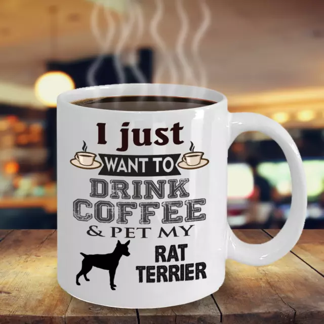 Rat terrier Dog,Ratting Terrier,Decker Giant,Ratties,Rat terriers,Cup,Gift, Mug