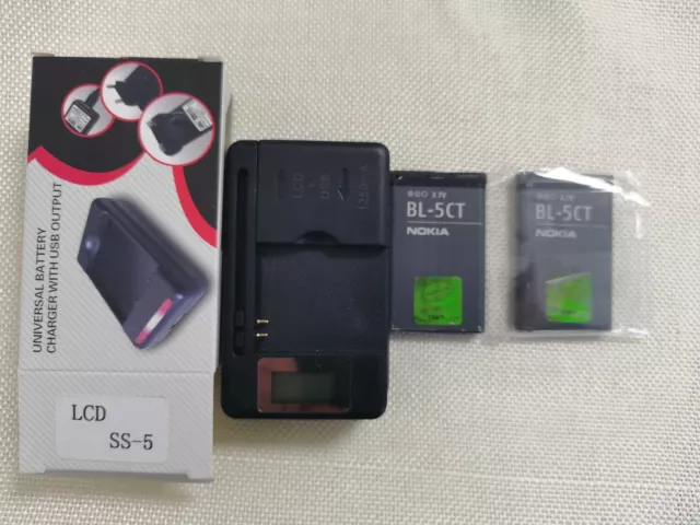 BL-5CT BL 5CT  Battery AND CHARGER FOR Nokia 3720 3720C 5220 5220XM 6330 6303i