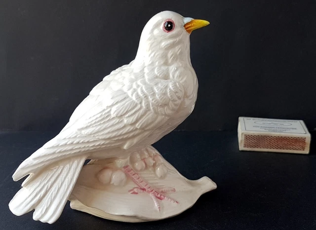 Ceramica Figura/Figura Animale/Uccello/Colomba, Dipinti a Mano, Circa 1950 M674