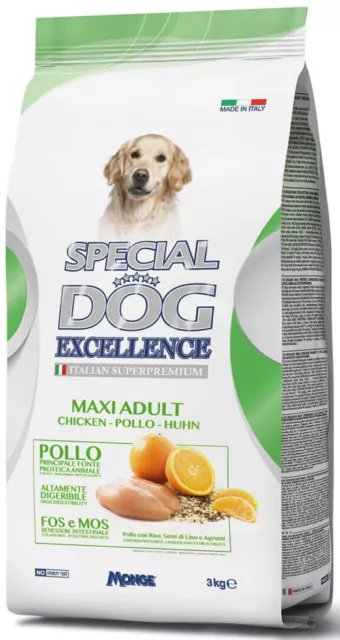 Croquetas Perro Comida Alimentos Seco para Maxi Monge Especial Pollo 3Kg