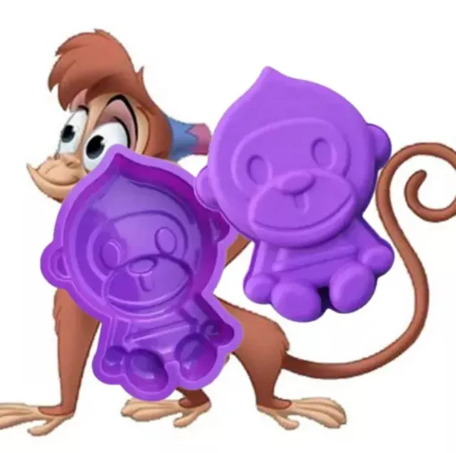 Lot de 2 Moules en Silicone à Gâteau - Personnage Disney 3D "Frank le Singe