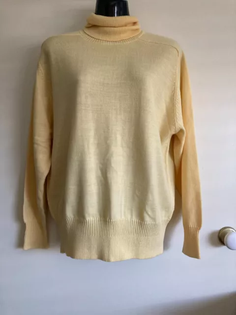 Keri Craig VTG Soft Wool blend fine knit sz M Turtleneck Long sleeve Jumper