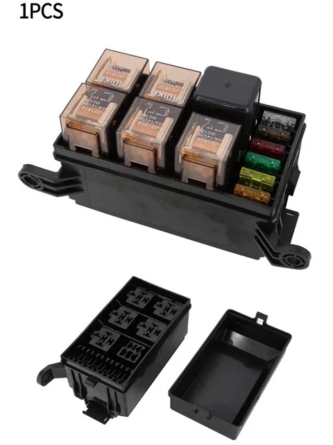 Camper Altri Veicoli Relè Supporto Scatola 1 Set 12V 6-Wege Capocorda Piatto