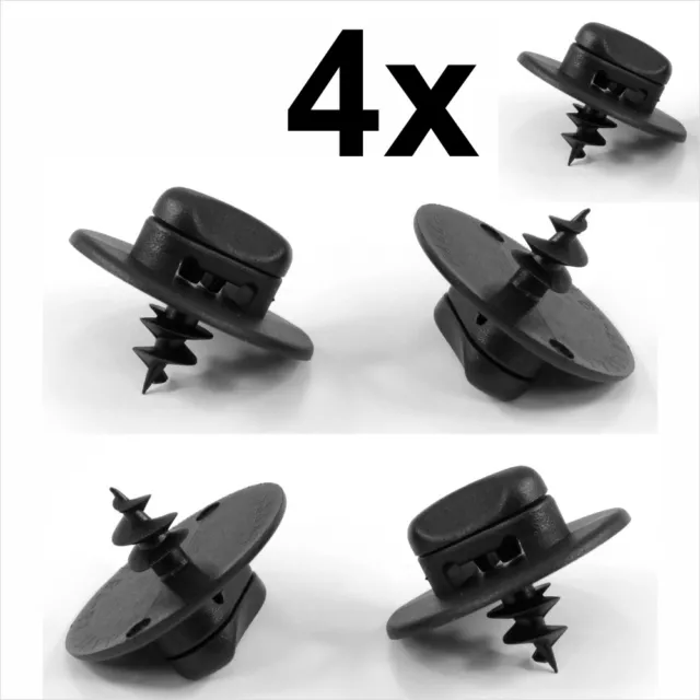 4x Floor Mat Fastener Carpet Screw clips plastic screws turn lock oval hole new