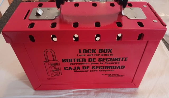 MASTER LOCKOUT TAGOUT Group Lock Box w/6 padlocks. 498A. $10.00 ...