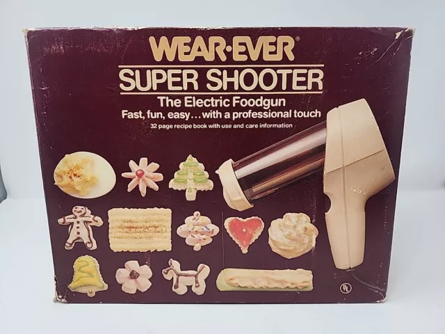 Wearever Super Shooter Electric Food Cookie Gun Press Complete Box Tested Works