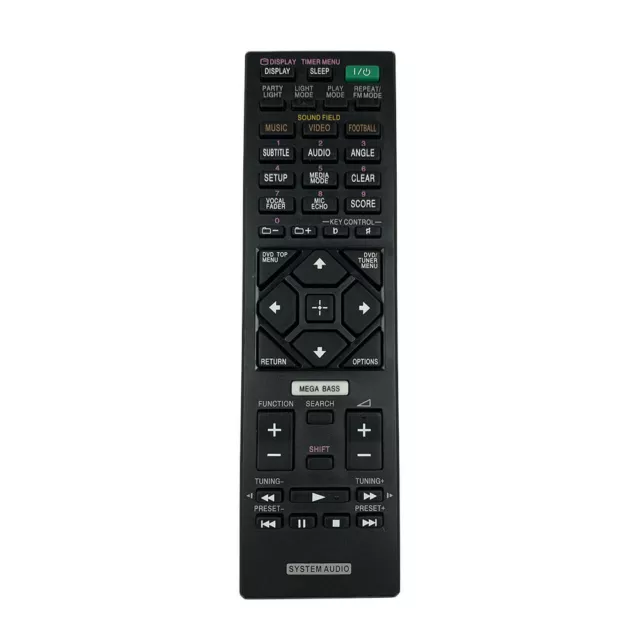 Remote Control For Sony RMT-AM120U RMTAM120U HCDGT3D MHCGT3D SHAKEX7D AV System