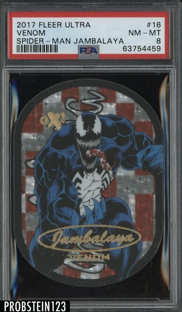 2017 Fleer Ultra Spider-Man Jambalaya #16 Venom PSA 8 NM-MT