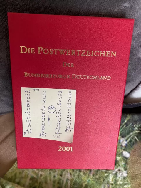 BRD Jahrbuch 2001 komplett mit allen postfrischen Ausgaben