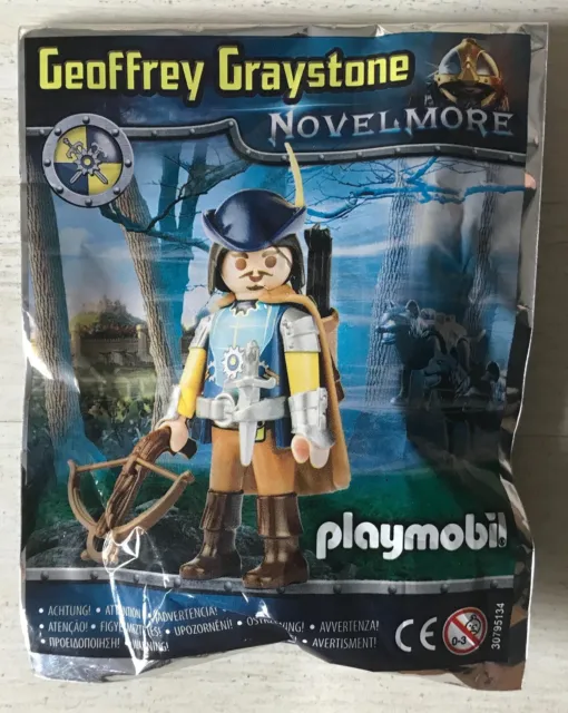 Figurine Playmobil Magazine Moyen Age Geoffrey Graystone Chevalier De Novelmore