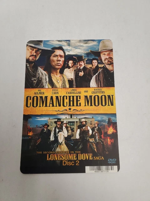 Comanche Moon Disc 2 BLOCKBUSTER SHELF DISPLAY DVD BACKER CARD ONLY 5.5"X8"